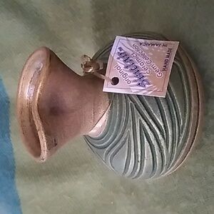 Vintage Studio Craft Sinclair Ceramics Jamaica Small Vase Signed w/ Tag